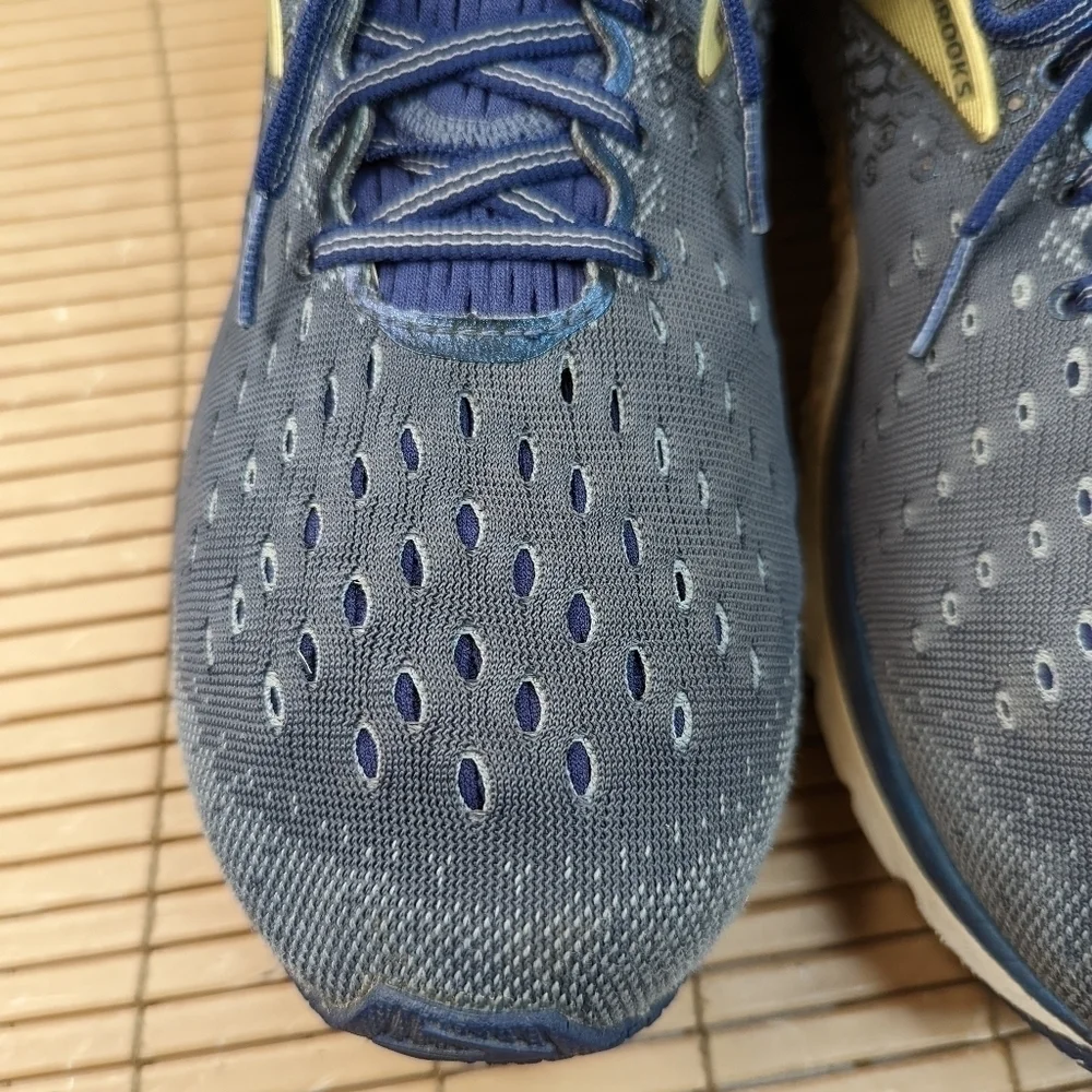 Brooks Glycerin 17 Men's Running Shoes Gray/Navy Blue/Gold Size 14 US D (Medium)